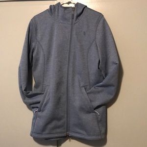 Light blue women’s North Face jacket